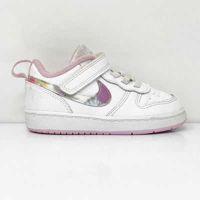 

Nike Girls Court Borough Low 2 CZ6614-100 Белая повседневная обувь Кроссовки Размер 8C, Белый, Court Borough Low 2