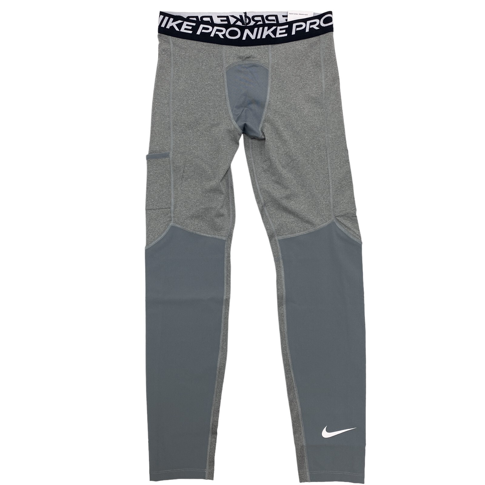 

Полноразмерные тайтсы Nike Pro Dri-FIT Boys (Youth) DM8530-091 [Carbon Heather], Серый