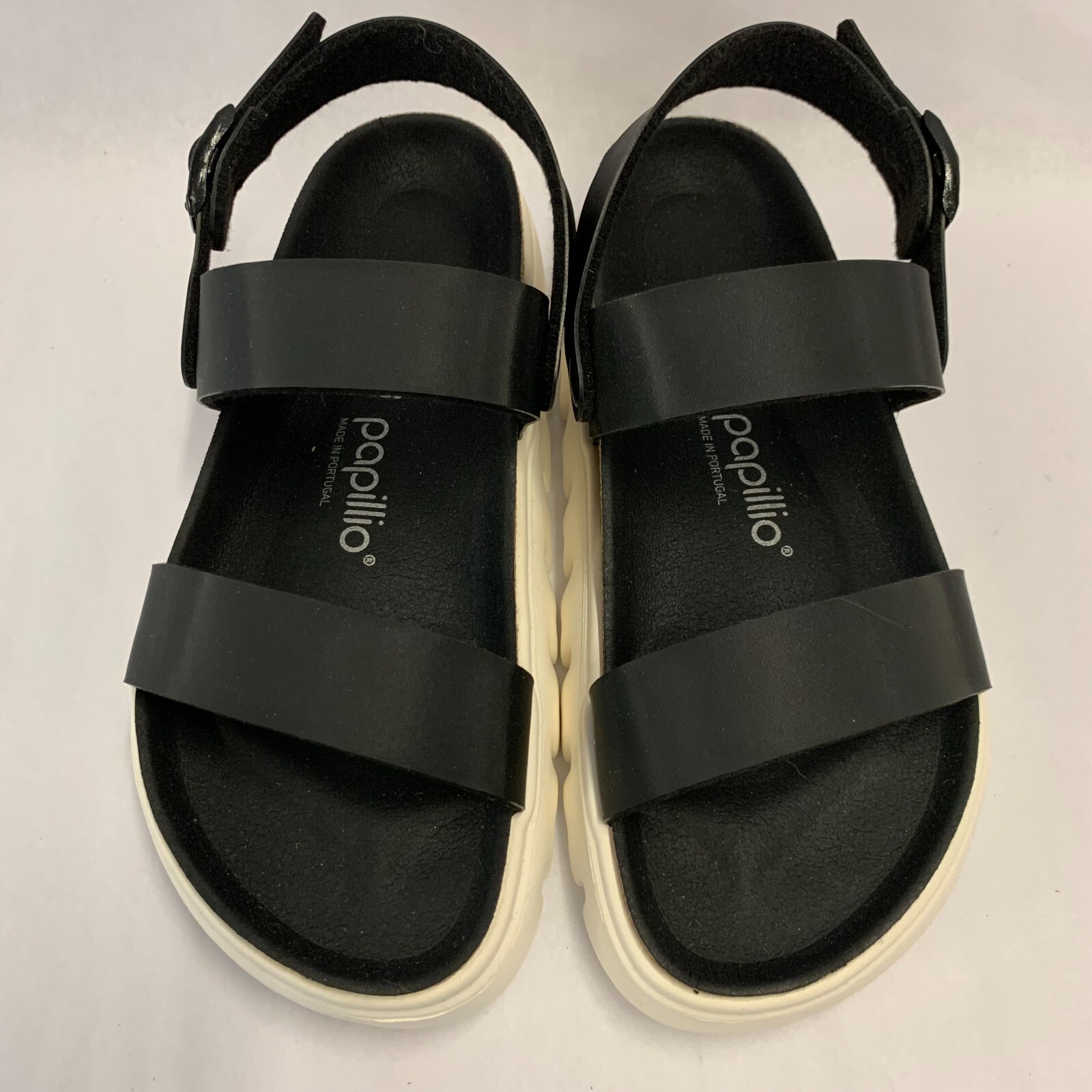 BIRKENSTOCK Papillioブラック ハラコ40 新品・未使用 Birkenstock New w/o Box Papillio Cameron Chunky Damasko