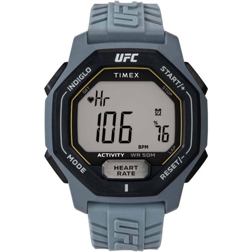 Timex Men's Watch UFC Spark Heart Rate Grey Digital Dial