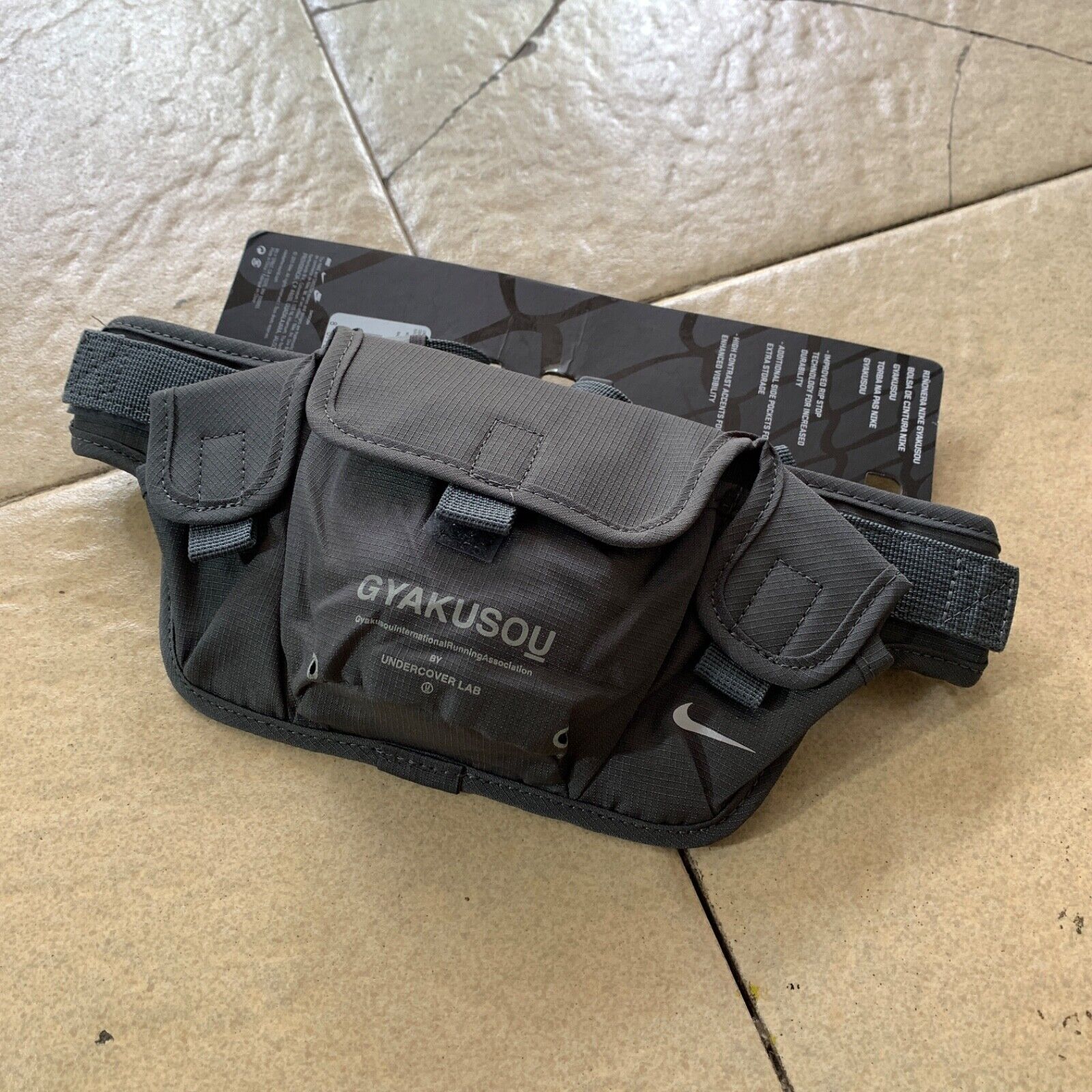 Nike Gyakusou by UNDERCOVER Waist Crossbody Bag - GREY Last Nike Gyakusou by UNDERCOVER Waist Crossbody Bag - GREY Last