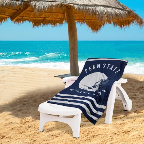 Пляжное полотенце Northwest NCAA Penn State Nittany Lions Stripes, 30 x 60