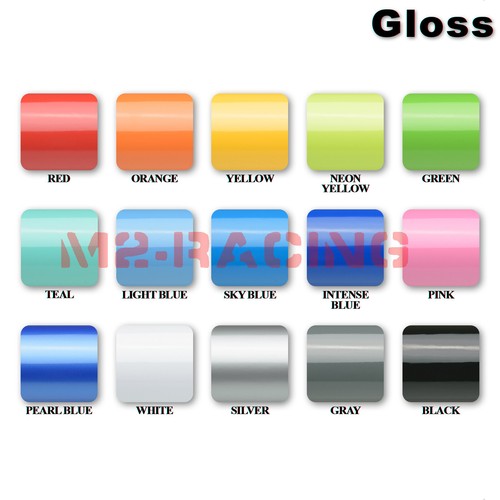Gloss Glossy Vinyl Car Laptop Auto Wrap Sticker Decal Bubble Free Air Release