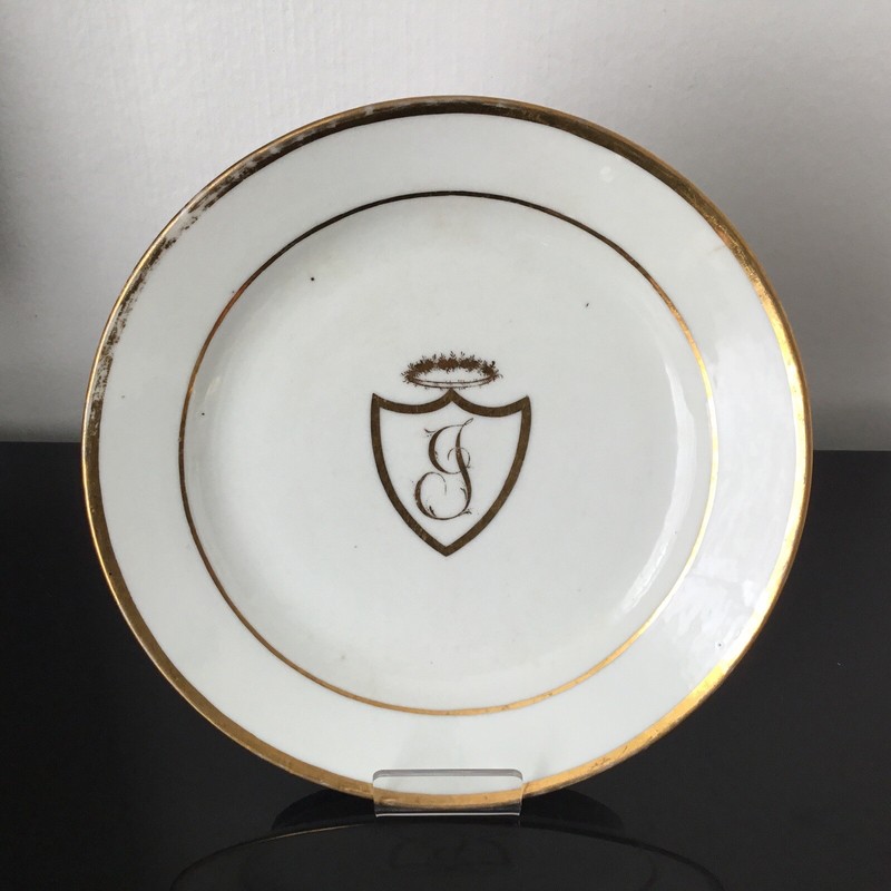 Manufacture De La Reine - Assiette En Porcelaine Rue Thiroux Fin XviiiÃ¨ Ou Locre