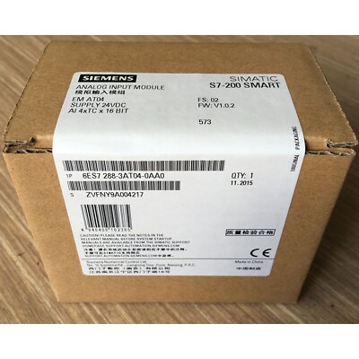 New Siemens 6ES7288-3AT04-0AA0 6ES72883AT040AA0 S7-200 Analog input SM AI04