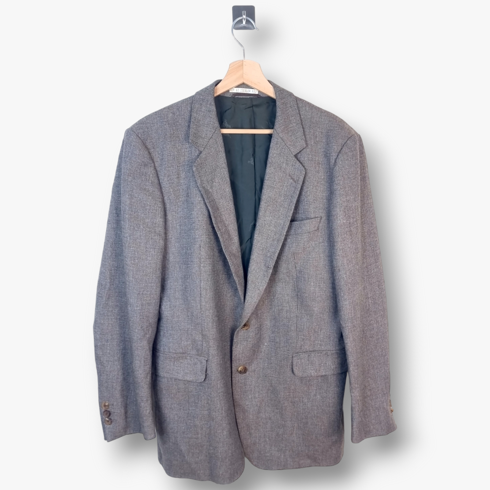 VINTAGE Burberry Tweed Blazer Jacket Chest 44