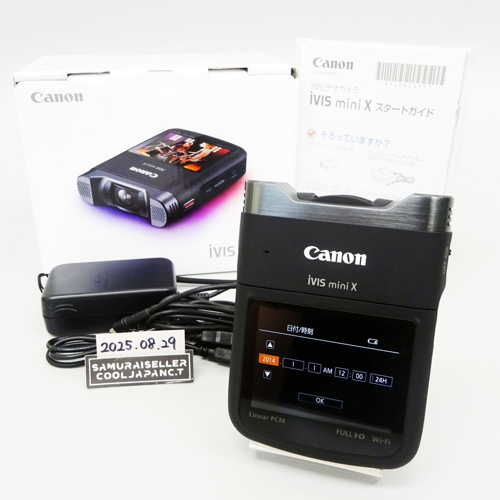 キヤノン　CANON IVIS MINI X 新品同様 希少品Canon iVIS mini X 美品 キヤノン ビデオカメラ