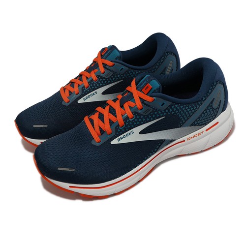 

Мужские дорожные кроссовки Brooks Ghost 14 Navy Orange White 1103691D-488, Multi-coloured, Ghost 14
