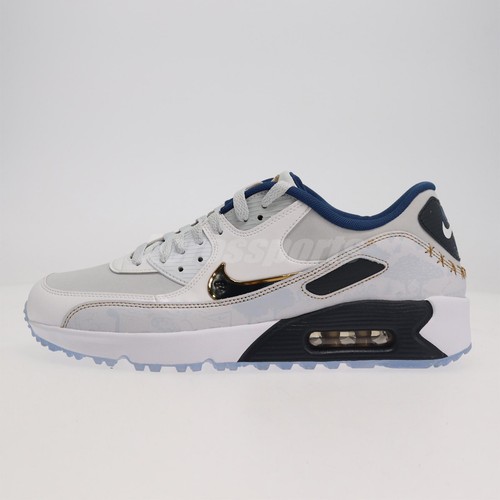 

Nike Air Max 90 Golf NRG RIGFT FOOT DEFECTED Мужчины US8.5 Кроссовки для гольфа FB5055-041, Серый, Air Max 90 Golf Nrg