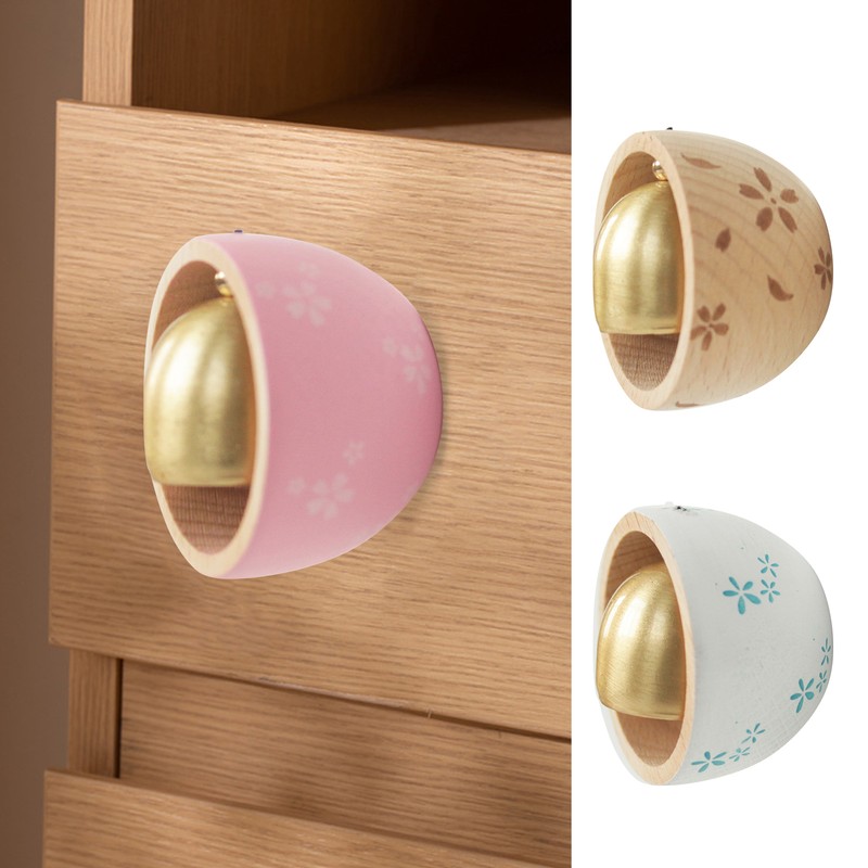 Shopkeepers Bell for Door Opening Magnetic Wood Doorbell Win