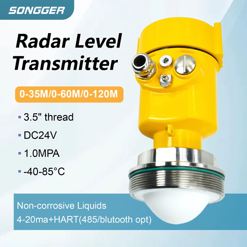 Non-Contact Radar Level Sensor 80GHz 4-20mA RS485 Transmitter Explosion Proof Co
