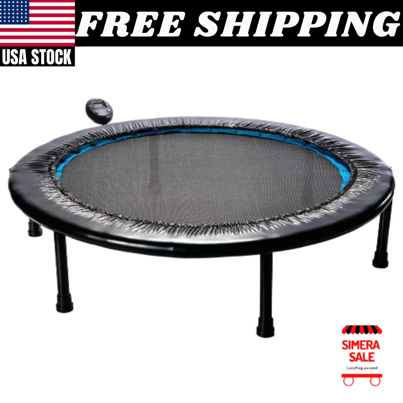 36 Inch Trampoline Circuit Gym Trainer Adjustable Legs Steel Frame with