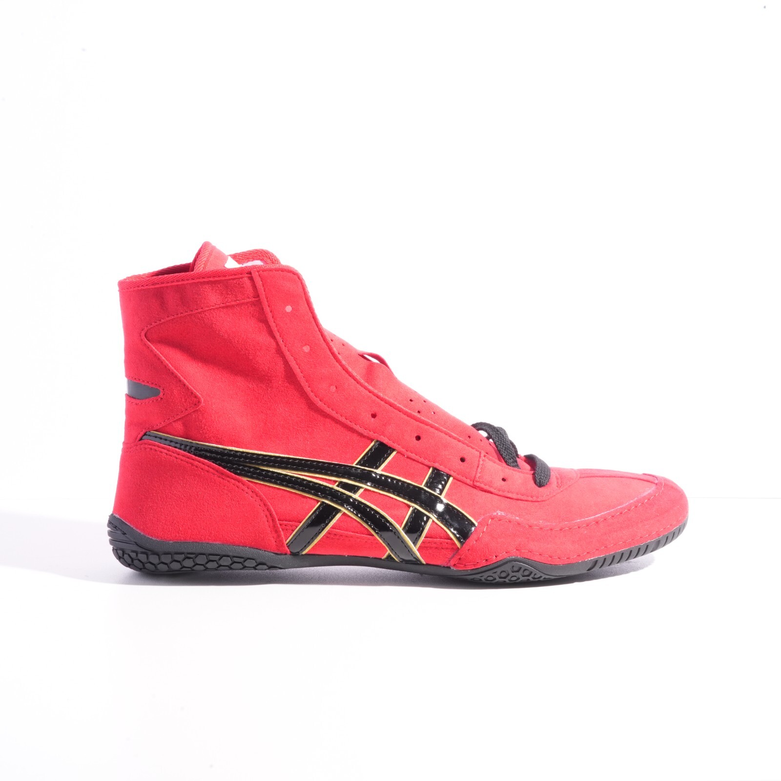 Pre-owned Asics Wrestling Shoes Ex-eo / Red/gold/shoelace Black Twr900 Successor Japan