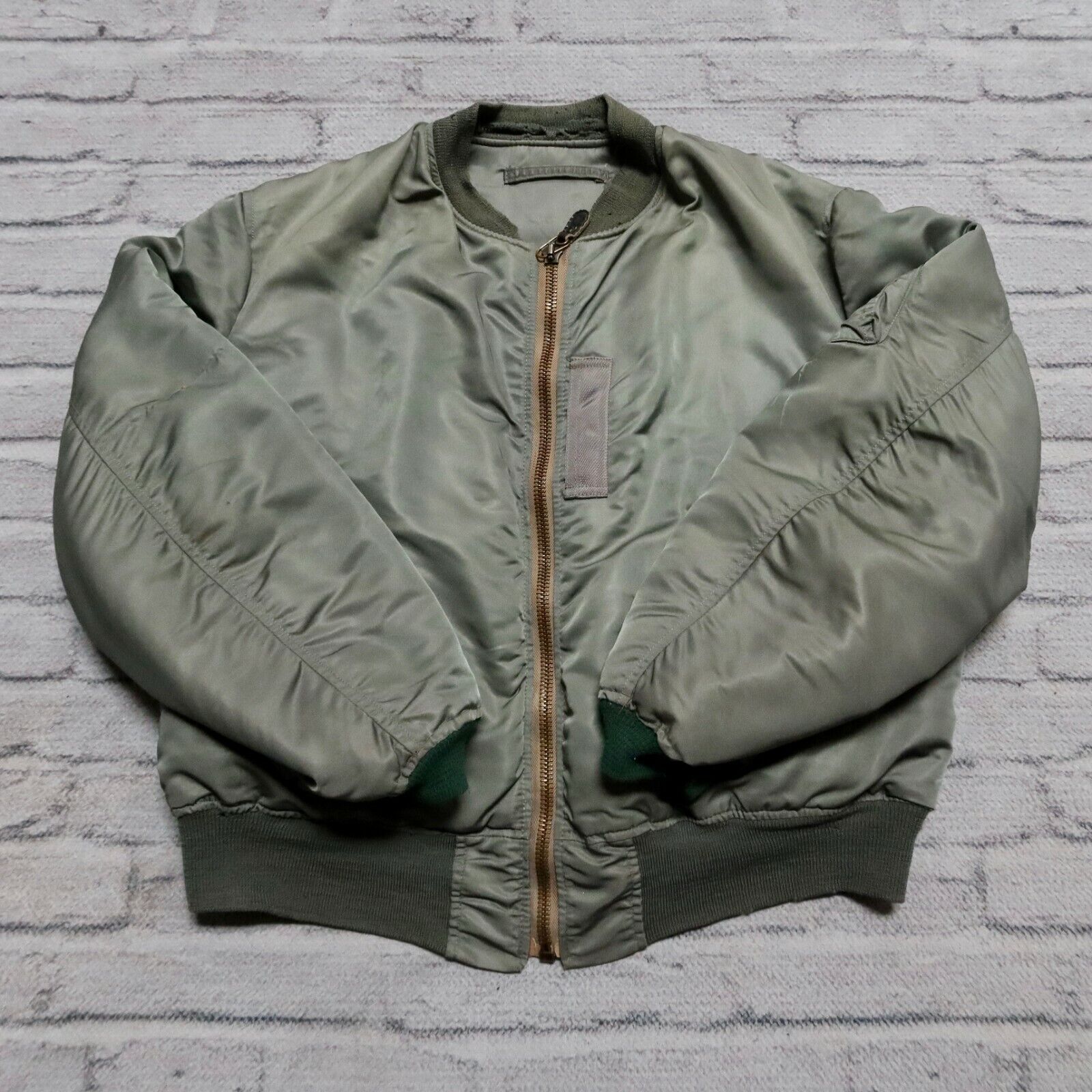 Vintage WW2 USAF MA-1 Bomber Flight Jacket Size XL L USAAF Vintage WW2 USAF MA-1 Bomber Flight Jacket Size XL L USAAF
