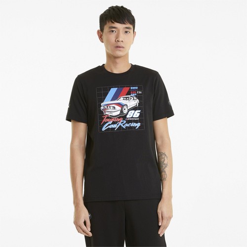 

[599492-01] Мужская винтажная футболка Puma BMW Motorsport, Черный