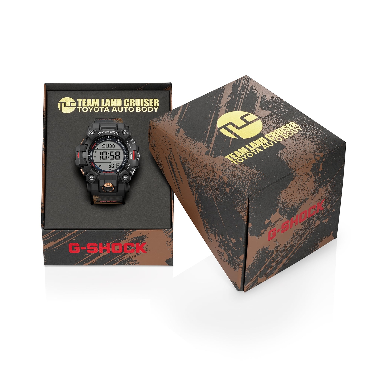 Pre-owned Casio G-shock Mudman Gw-9500tlc-1jr Team Land Cruiser Limited Radio Solar Watch
