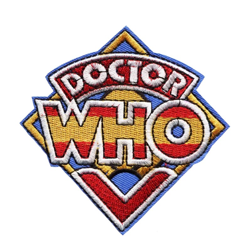 Doctor Who Embroidered Iron-On Patch Sci-Fi TV Show