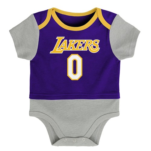 Outerstuff Los Angeles Lakers Кайл Кузма № 0 Рефери NBA Infants Creeper, фиолетовый