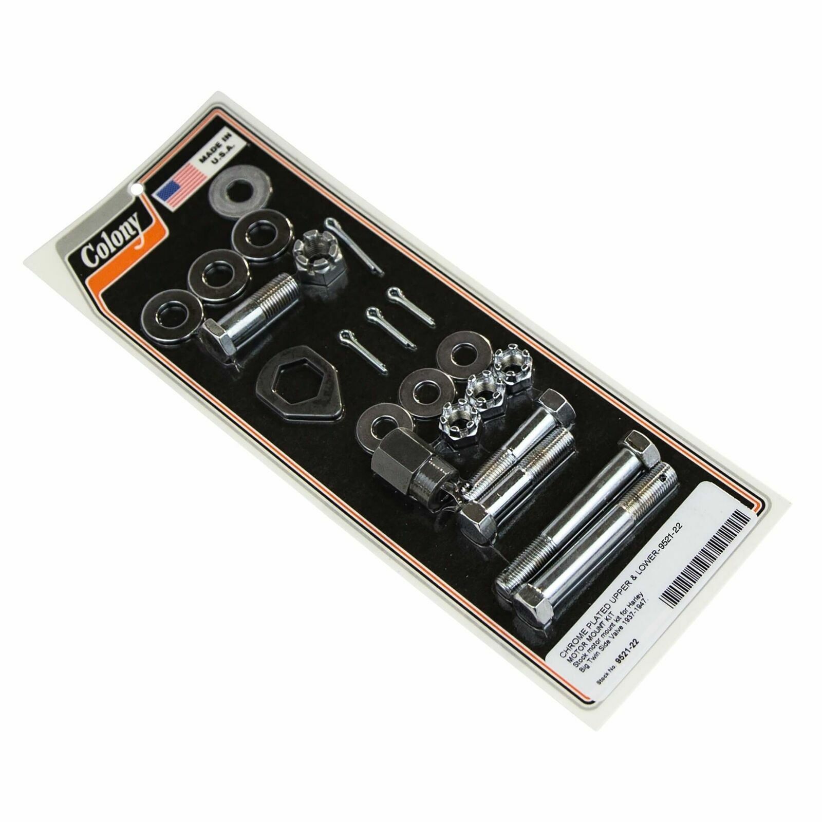 MMMページ COMPLETE MOTOR MOUNT KIT (Chrome) Harley Sidevalve UL / ULH