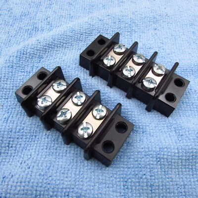 QTY 2 Molex BEAU  38210-0103 Panel Mount Barrier Terminal Block Strip 3 Pole 