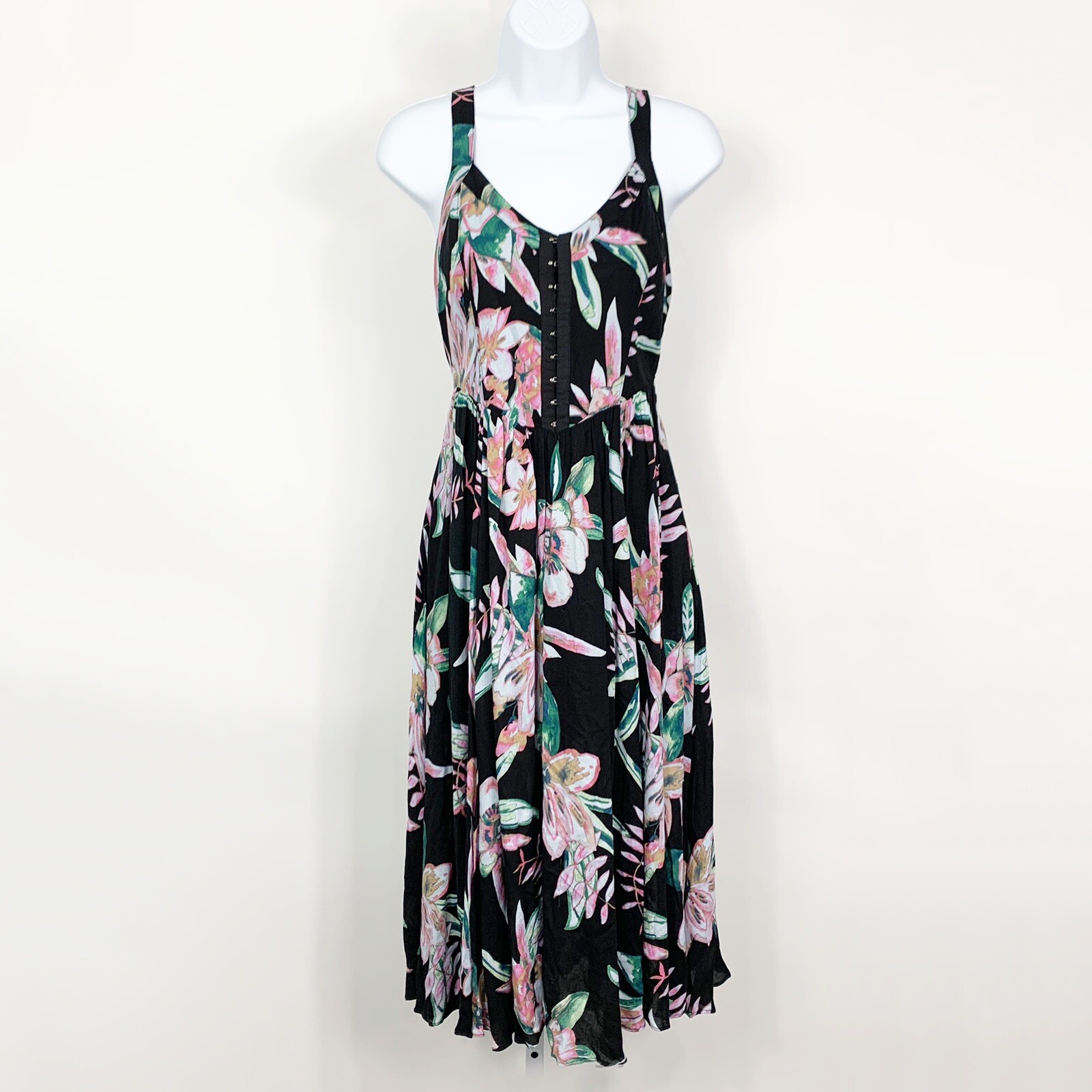 Kimchi Blue Floral Maxi Dress Size 