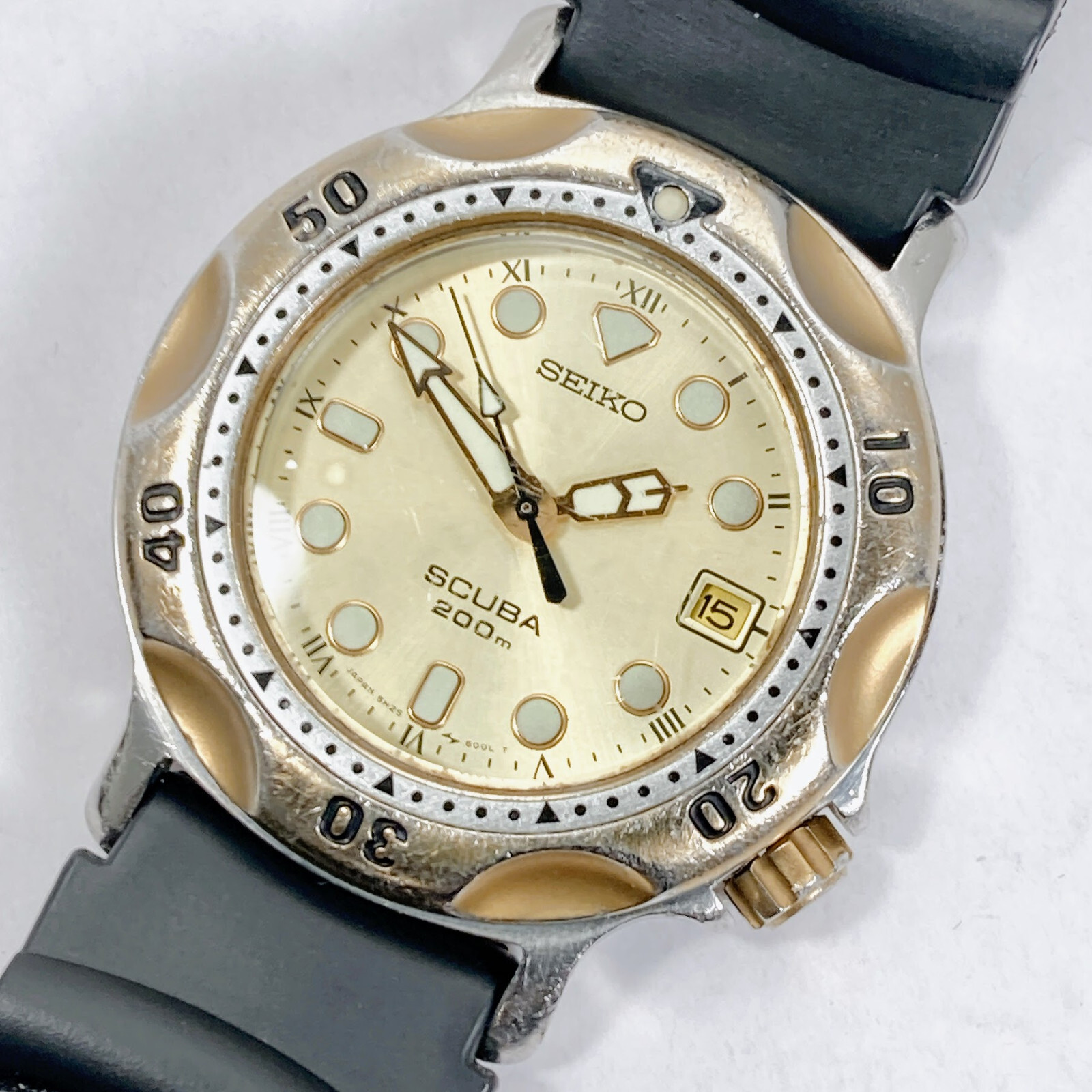 セイコーSEIKOスキューバ5H25-6000クォーツ JA-2773| セイコー スキューバ 200M 5H25-6000 SS ミドルサイズ