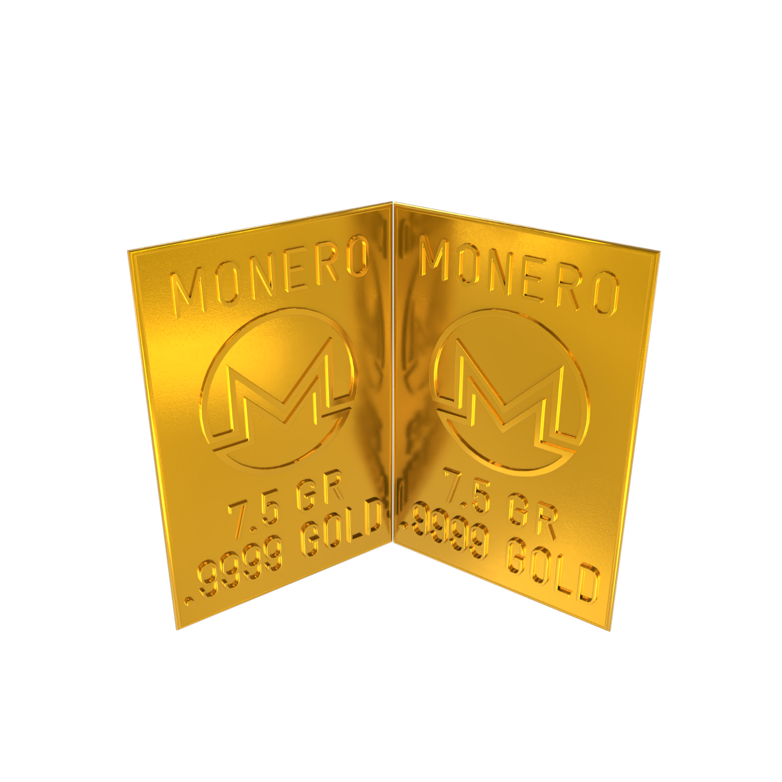 1 Gm Monero Gold Snap Bar GR Bar Gold Bullion Precious Metal .9999 Gold