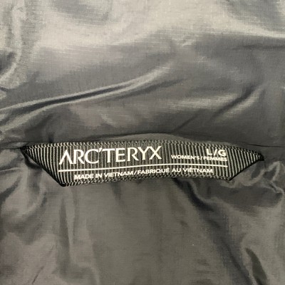 Pre-owned Arc'teryx Goose Down Gore-tex Long Patera Parka Coat Women's Sz L Black 29652
