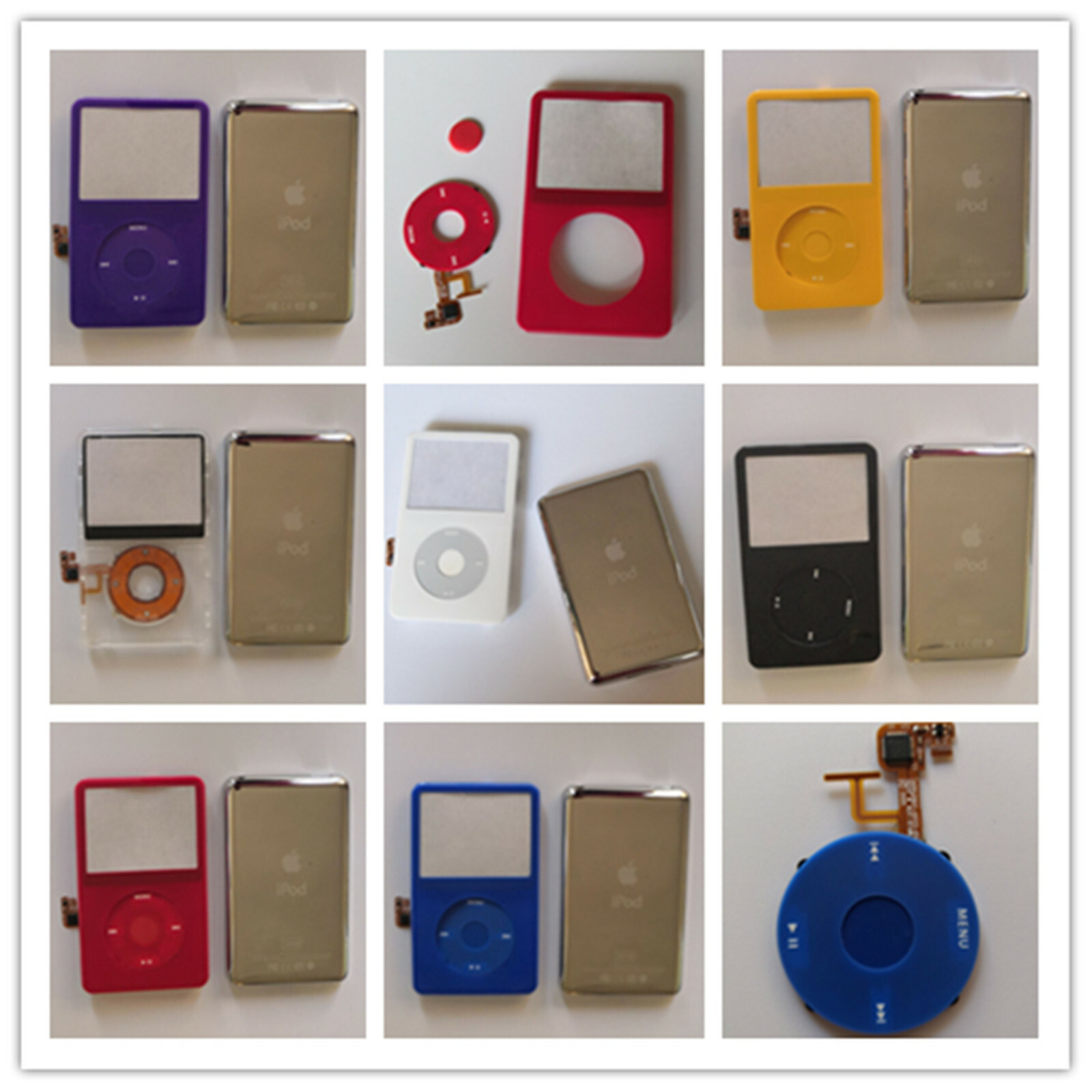 NEW, iPod Video Silver Back Cover Case Kit For 5th 5.5th