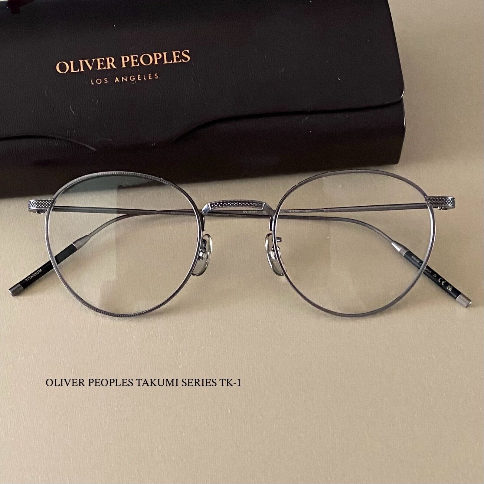 Oliver Peoples Eyeglasses Frame TK-1 TAKUMI Pewter/Silver Oliver Peoples Eyeglasses Frame TK-1 TAKUMI Pewter/Silver
