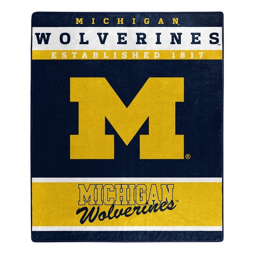 Плед-накидка Northwest NCAA Michigan Wolverines Raschel, 50 x 60