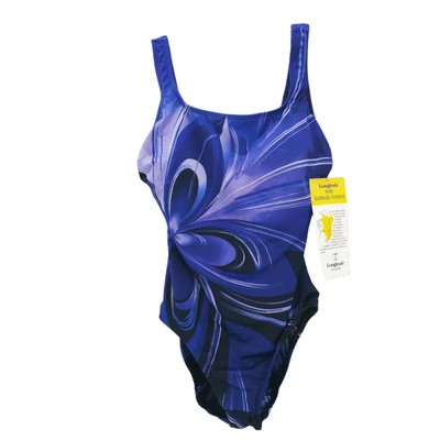 NWT LONGITUDE One Piece Swimsuit Tummy Control Moonlight Bay Style 40301 Size 14