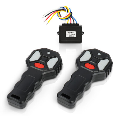 X-BULL 2PCS Wireless Electric Winch Remote Control Kit 12V Handset 150FT