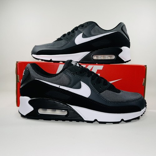 Nike Air Max 90 Men's Shoe Athletic Sneakers Grey Black Nike Air Max 90 Men's Shoe Athletic Sneakers Grey Black