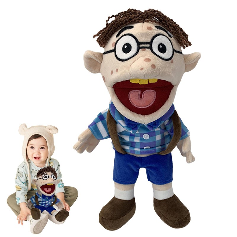 Jeffy Hand Puppet Cartoon Plush Toy Stuffed Doll Soft Figurine Kids Baby Gift