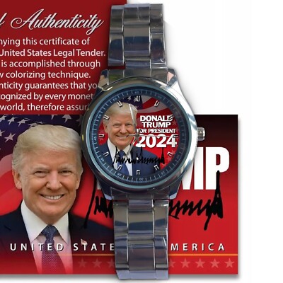 BEST SALE!! Trump, Vance 2024 Red Logo Trump For President Casual Wristwatch!