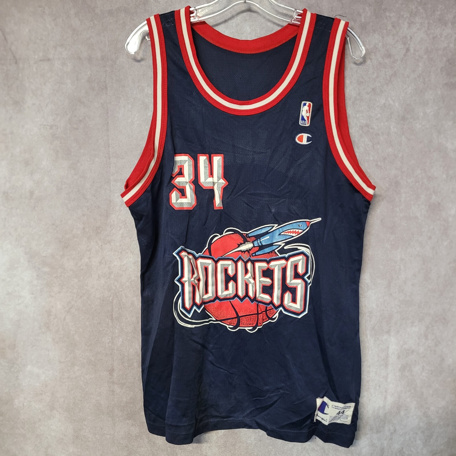 Hakeem Olajuwon Rockets ユニフォーム 34 Amazon.com: Hakeem Olajuwon Houston Rockets Gray #34 Youth 8
