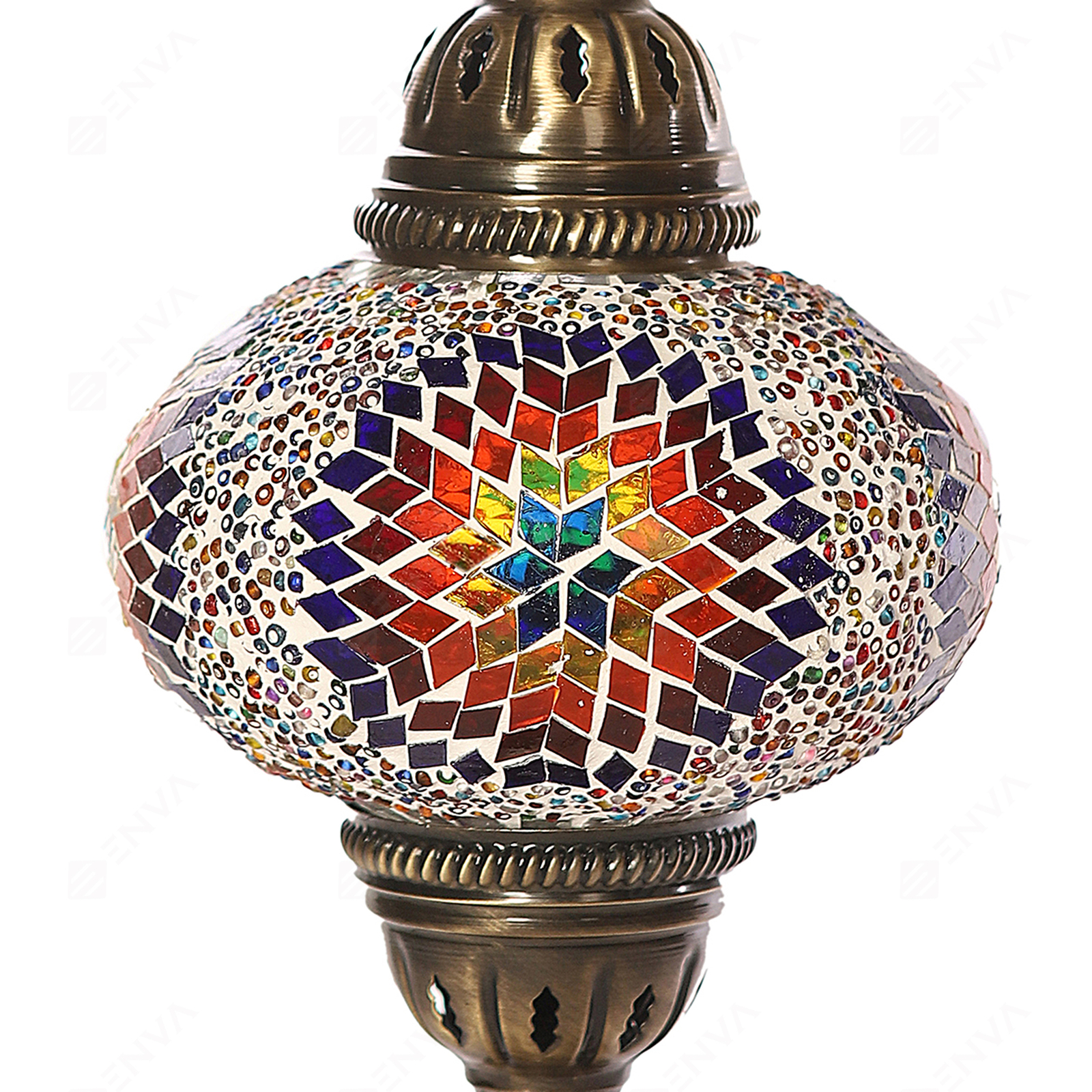 8 Style Turkish Moroccan Mosaic Table Bedside Tiffany Desk Lamp Light Large - Picture 22 of 24