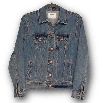 Vintage Old Navy Denim Jacket Women's Small Blue Medium Wash Excellent