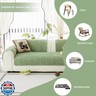 JPGGD Plush Warm Sofa Covers Washable, Funny Fuzzy Couch Cover for Dogs Washable, Non-Slip Couch Covers for Sectional Sofas, Soft Sofa Slipcover for Pet and Kid(1PC, Green, 36