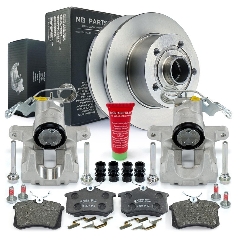 BremssäTtel Bremszangen Bremsscheiben BremsbeläGe Hinten FüR Audi A4 B5 + Avant