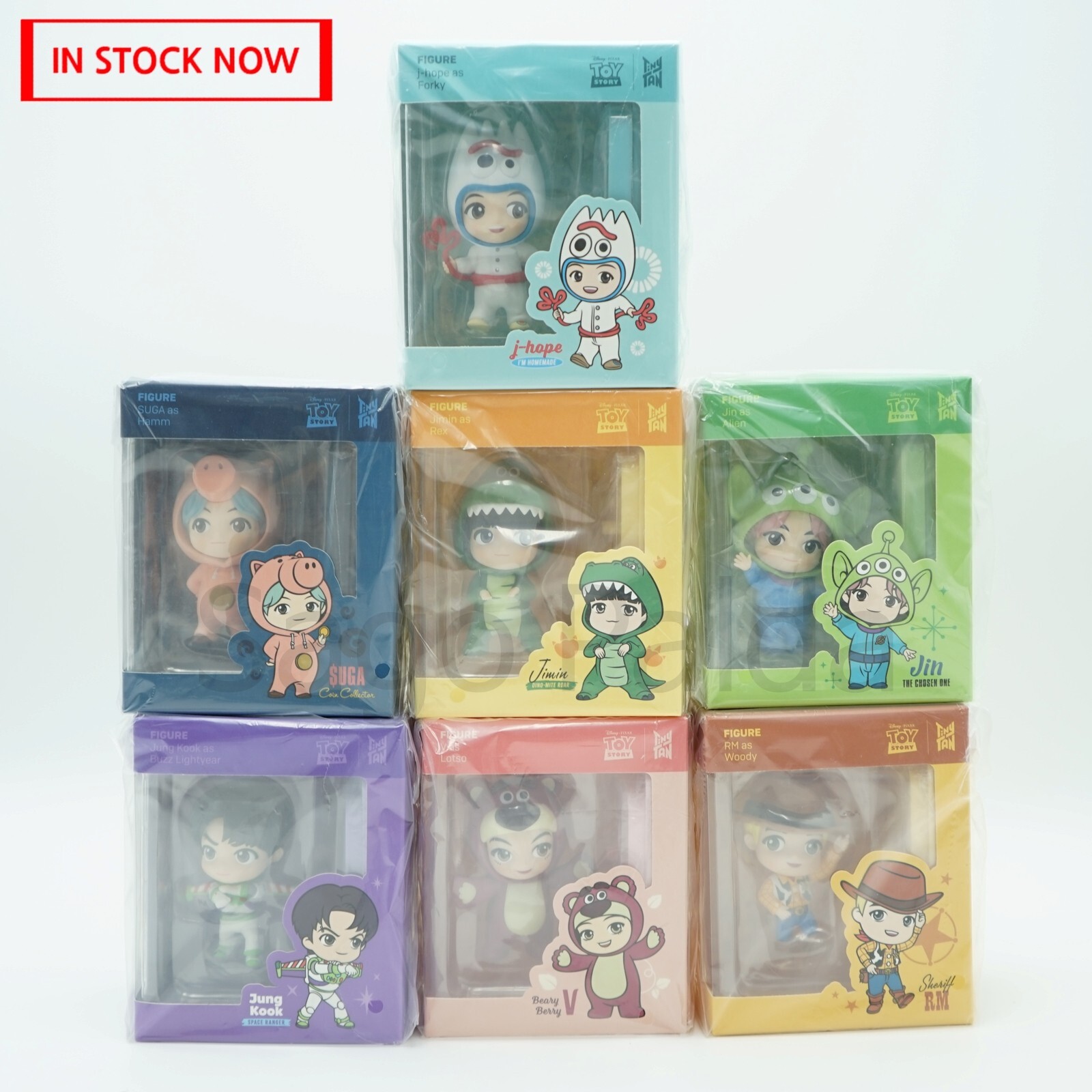 タイニータン　Toy Story 7点セット BTS Tiny Tan x Toy Story Collaboration Full Set of 7 Figures