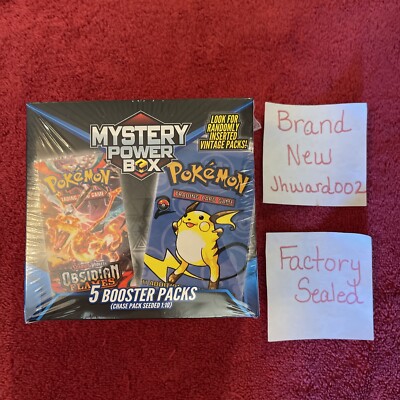Pokemon Mystery Power Box Chase Pack Seeded 1:10 (5 Booster Packs) NEW SEALED