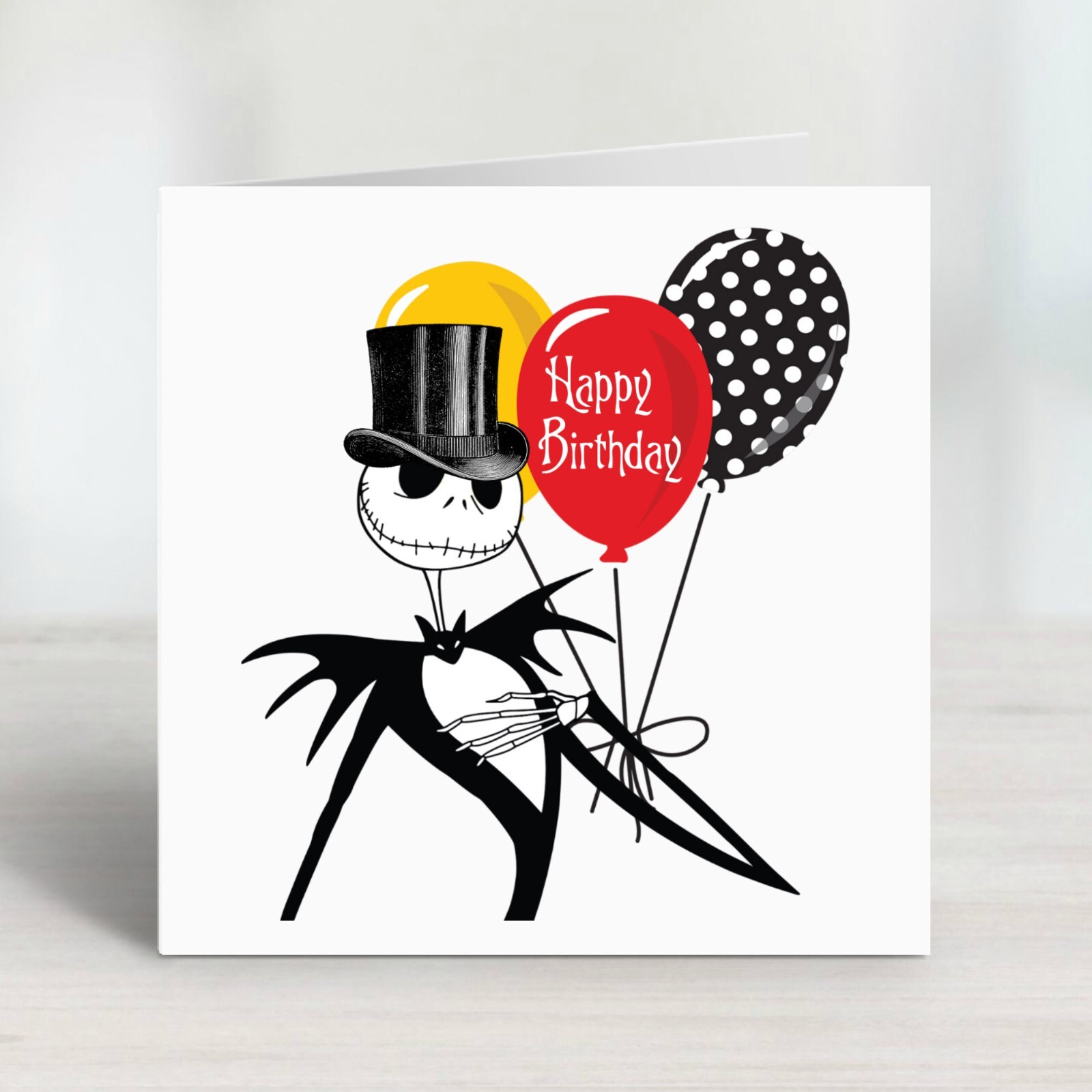 Nightmare Before Christmas Jack Skellington Birthday Card | eBay for Free Printable Nightmare Before Christmas Birthday Invitations