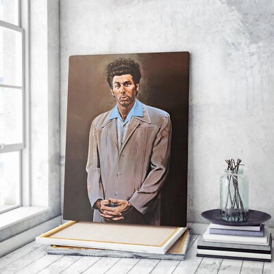 The Kramer Painting Funny Seinfeld Cosmo Kramer TV Canvas Print Wall Art