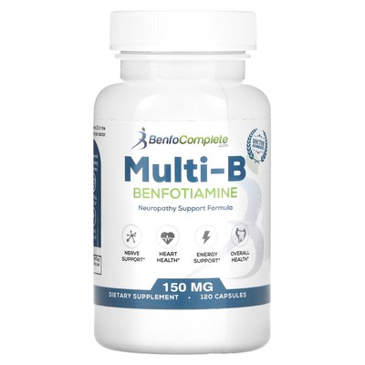 Формула поддержки нейропатии Multi-B Benfotiamine, 150 мг, 120 капсул