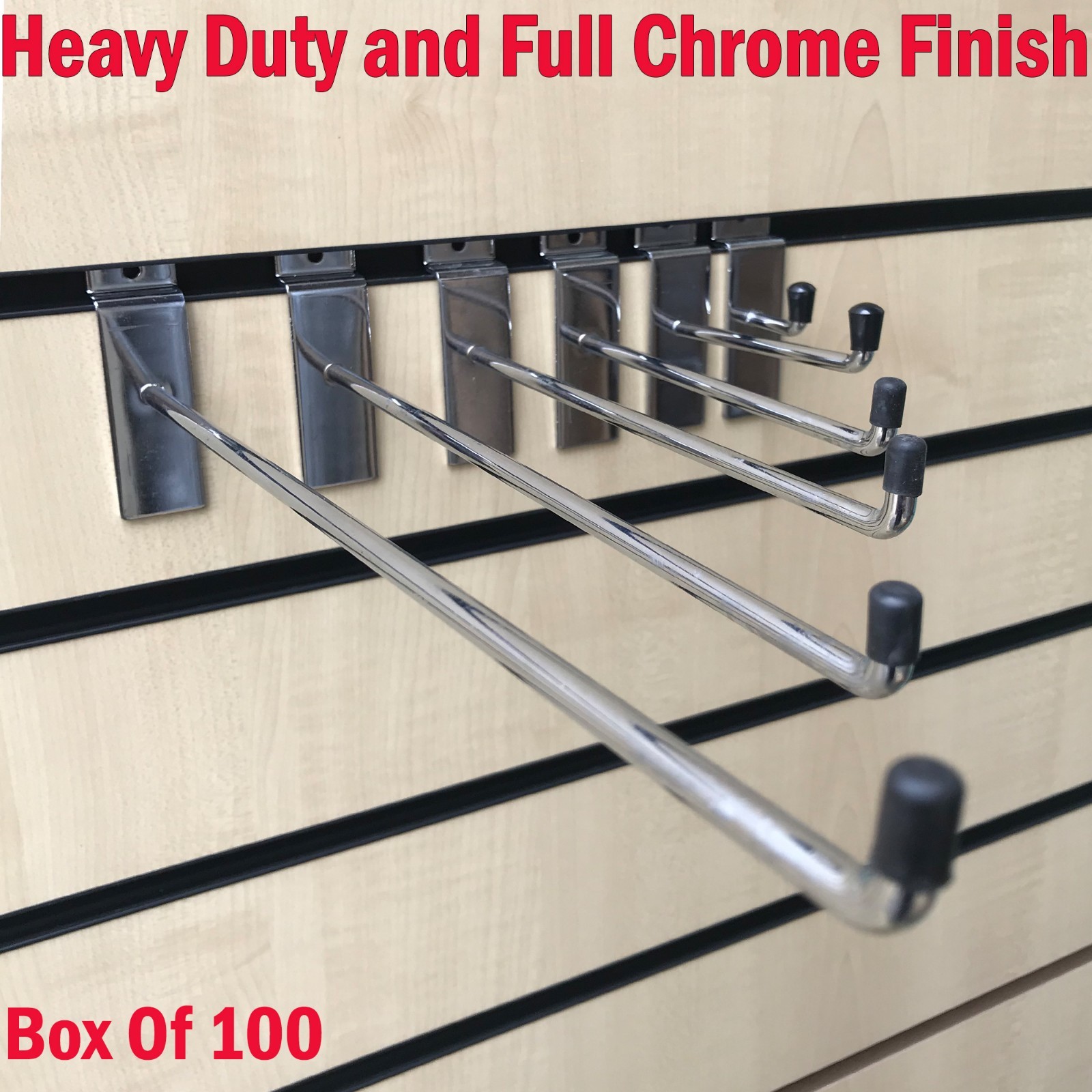 **HEAVY DUTY** SLATWALL HOOKS SINGLE PRONG SHOP DISPLAY HOOKS 1"4"6" 8