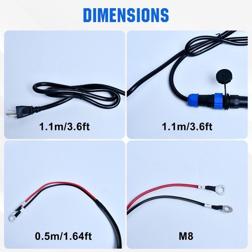 48V 105Ah LiFePO4 Golf Cart Battery with Bluetooth Battery Monitor 18A Charger