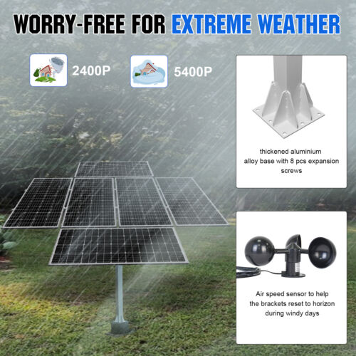 ECO-WORTHY 200W 400W 600W 800W 1000W Watt Solar Panel for 12V/24V/48V Solar Kit