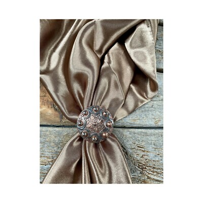 Western Scarf Slide Concho Multiple Colors 1.5''